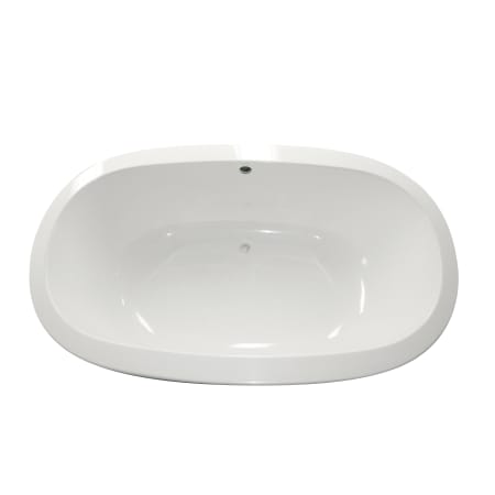 Hydrosystems Corazon 66" Drop In Hydroluxe SS Soaking Tub with Center Drain, Drain Assembly, and Overflow Matte White