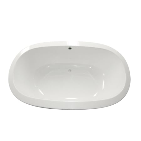 Hydrosystems Corazon 74" Drop In Hydroluxe SS Air Tub with Center Drain, Drain Assembly, and Overflow Matte White