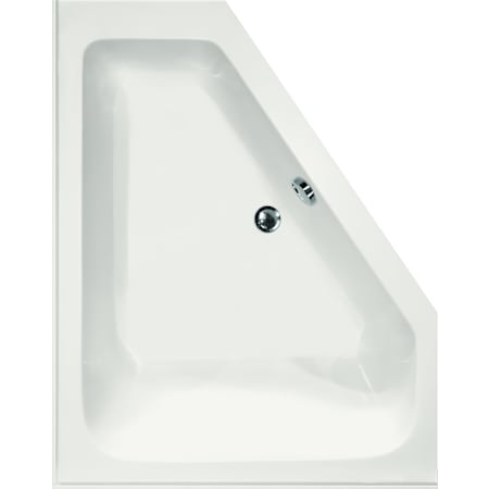 Hydrosystems Courtney 60" Drop In Acrylic Air Tub with Right Drain, Drain Assembly, and Overflow White