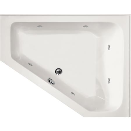 Hydrosystems Courtney 60" Drop In Acrylic Whirlpool Tub with Right Drain, Drain Assembly, and Overflow White