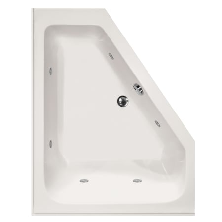 Hydrosystems Courtney 60" Drop In Acrylic Whirlpool Tub with Right Drain, Drain Assembly, and Overflow White