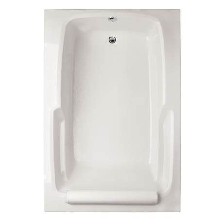 Hydrosystems Duo 72" Drop In Acrylic Soaking Tub with Reversible Drain, Drain Assembly, and Overflow White