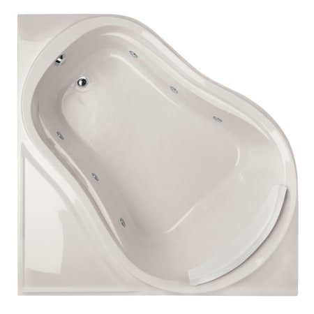 Hydrosystems Eclipse 64" Drop In Acrylic Whirlpool Tub with Right Drain, Drain Assembly, and Overflow White