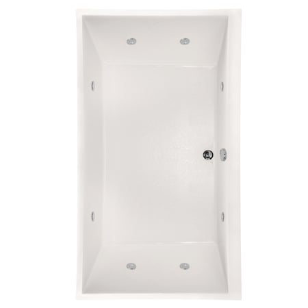 Hydrosystems Eileen 74" Drop In Acrylic Air / Whirlpool Tub with Center Drain, Drain Assembly, and Overflow White