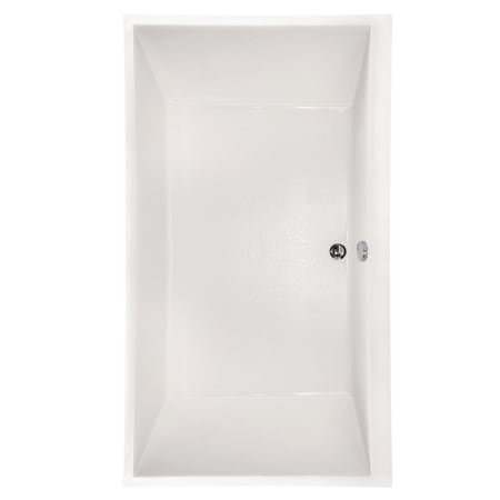Hydrosystems Eileen 74" Drop In Acrylic Soaking Tub with Center Drain, Drain Assembly, and Overflow White