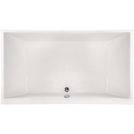Hydrosystems Eileen 86" Drop In Acrylic Air Tub with Center Drain, Drain Assembly, and Overflow White