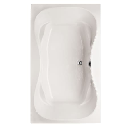 Hydrosystems Evansport 60" Drop In Acrylic Soaking Tub with Center Drain, Drain Assembly, and Overflow White