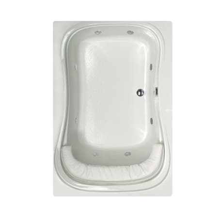 Hydrosystems Fantasy 60" Drop In Acrylic Whirlpool Tub with Center Drain, Drain Assembly, and Overflow White