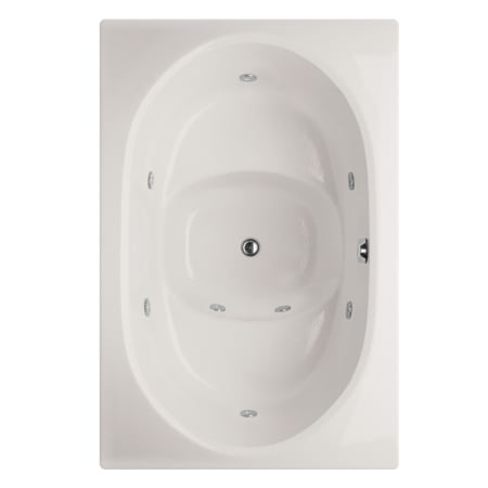 Hydrosystems Fuji 60" Drop In Acrylic Air / Whirlpool Tub with Center Drain, Drain Assembly, and Overflow White