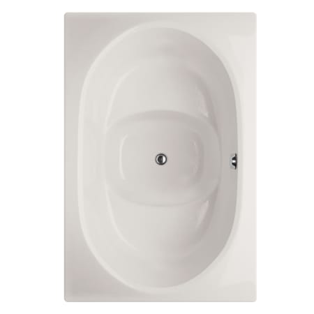 Hydrosystems Fuji 60" Drop In Gel Coat Soaking Tub with Center Drain, Drain Assembly, and Overflow White
