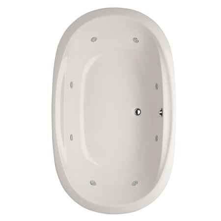 Hydrosystems Galaxie 74" Drop In Acrylic Air / Whirlpool Tub with Center Drain, Drain Assembly, and Overflow White