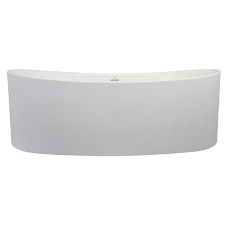 Hydrosystems Metro 66" Free Standing Hydroluxe SS Soaking Tub with Center Drain, Drain Assembly, and Overflow Matte White