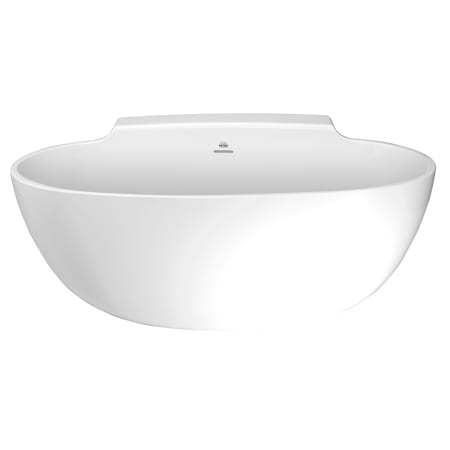 Hydrosystems Guthrie 58" Free Standing Hydroluxe SS Air Tub with Center Drain, Drain Assembly, and Overflow Matte White