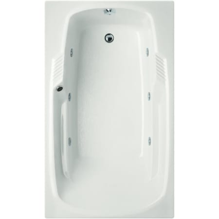 Hydrosystems Drop In or Undermount Acrylic Whirlpool Tub with Drain White