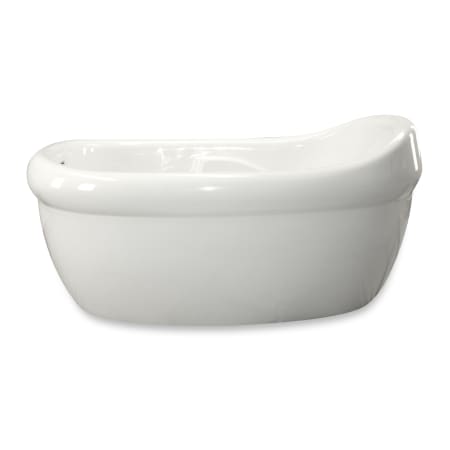 Hydrosystems Jacqueline 66" Free Standing Acrylic Air Tub with Reversible Drain, Drain Assembly, and Overflow White