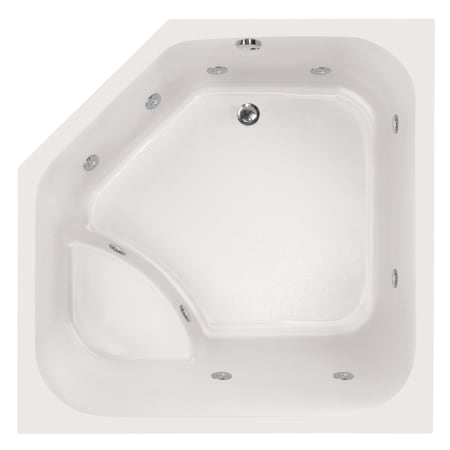 Hydrosystems Katarina 69" Drop In Acrylic Whirlpool Tub with Center Drain, Drain Assembly, and Overflow White