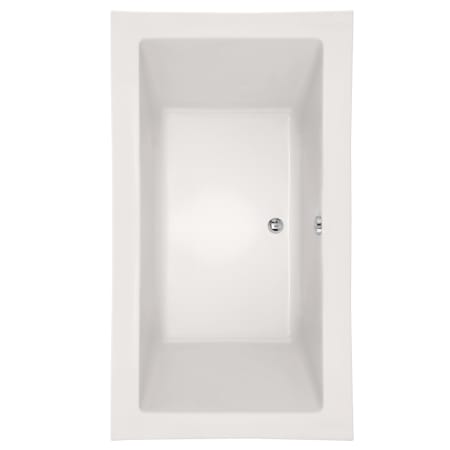 Hydrosystems Kayla 74" Drop In Acrylic Soaking Tub with Center Drain, Drain Assembly, and Overflow White