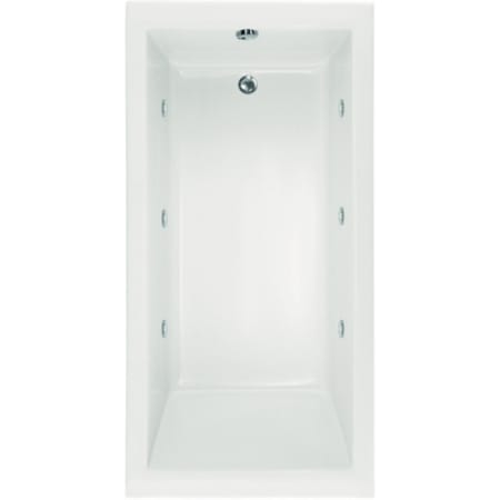Hydrosystems Drop In or Undermount Acrylic Whirlpool Tub with Drain White