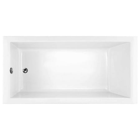 Hydrosystems Lacey 72" Drop In Acrylic Soaking Tub with Reversible Drain, Drain Assembly, and Overflow White
