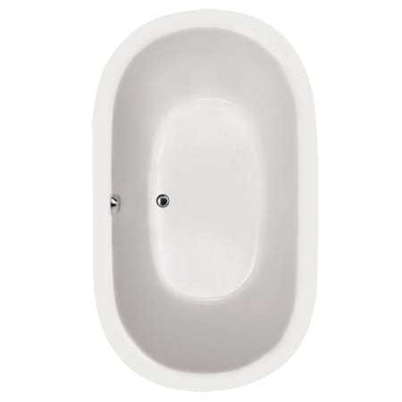 Hydrosystems Liliana 66" Drop In Acrylic Soaking Tub with Center Drain, Drain Assembly, and Overflow White