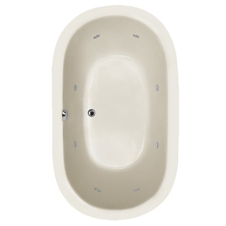 Hydrosystems Liliana 66" Drop In Acrylic Whirlpool Tub with Center Drain, Drain Assembly, and Overflow White