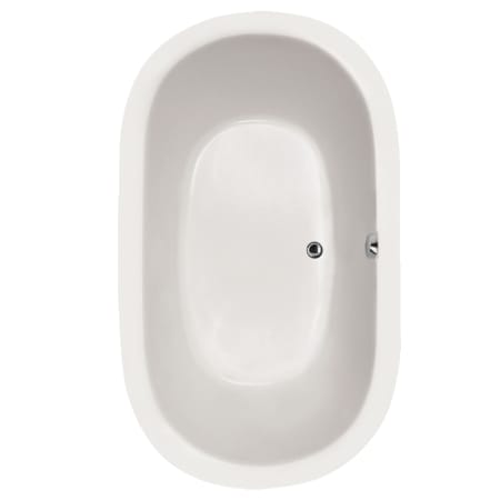 Hydrosystems Lorraine 74" Drop In Acrylic Soaking Tub with Center Drain, Drain Assembly, and Overflow White