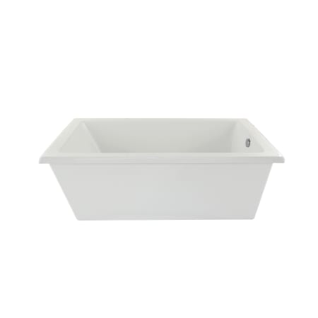 Hydrosystems Lucy 66" Free Standing Acrylic Soaking Tub with Center Drain, Drain Assembly, and Overflow White