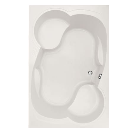 Hydrosystems Makyla 75" Drop In Acrylic Soaking Tub with Center Drain, Drain Assembly, and Overflow White