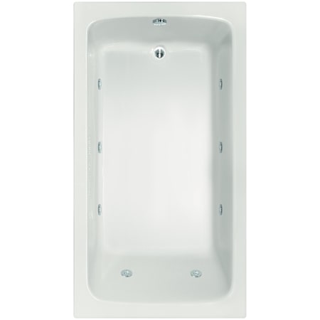 Hydrosystems Melissa 72" Drop In Acrylic Air / Whirlpool Tub with Reversible Drain, Drain Assembly, and Overflow White