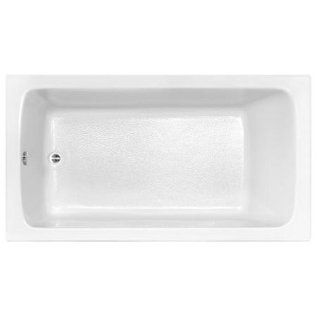 Hydrosystems Melissa 72" Drop In Acrylic Soaking Tub with Reversible Drain, Drain Assembly, and Overflow White