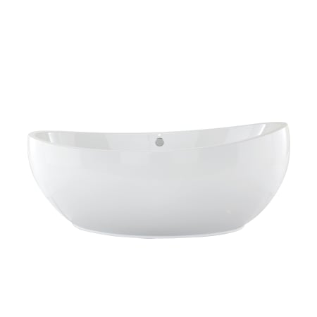 Hydrosystems Picasso 66" Free Standing Acrylic Air Tub with Center Drain, Drain Assembly, and Overflow White