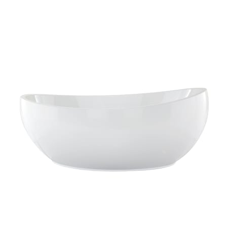 Hydrosystems Picasso 72" Free Standing Acrylic Soaking Tub with Reversible Drain, Drain Assembly, and Overflow White