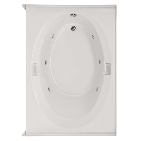 Hydrosystems Marlie 60" Drop In Acrylic Whirlpool Tub with Reversible Drain, Drain Assembly, and Overflow White