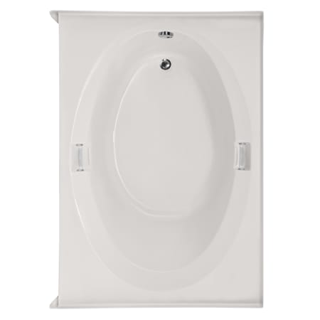 Hydrosystems Marlie 66" Drop In Acrylic Soaking Tub with Center Drain, Drain Assembly, and Overflow White