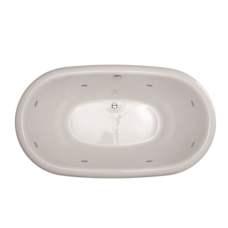 Hydrosystems Marissa 70" Drop In Acrylic Whirlpool Tub with Center Drain, Drain Assembly, and Overflow White