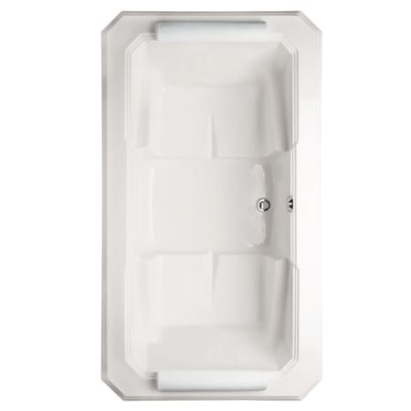 Hydrosystems Mystique 78" Drop In Acrylic Air Tub with Center Drain, Drain Assembly, and Overflow White