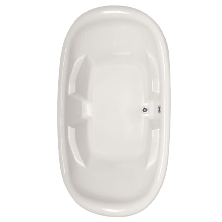 Hydrosystems Natalie 78" Drop In Acrylic Soaking Tub with Center Drain, Drain Assembly, and Overflow White