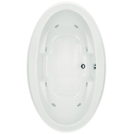 Hydrosystems Nina Free Standing Acrylic Whirlpool Tub with Center Drain - Includes Drain Assembly White