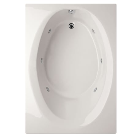 Hydrosystems Ovation 84" Drop In Gel Coat Air / Whirlpool Tub with Reversible Drain, Drain Assembly, and Overflow White