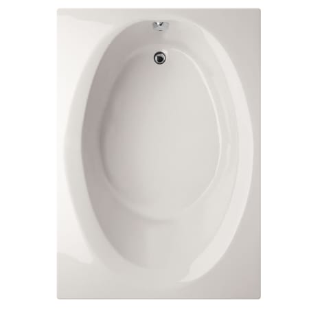 Hydrosystems Ovation 84" Drop In Gel Coat Soaking Tub with Center Drain, Drain Assembly, and Overflow White