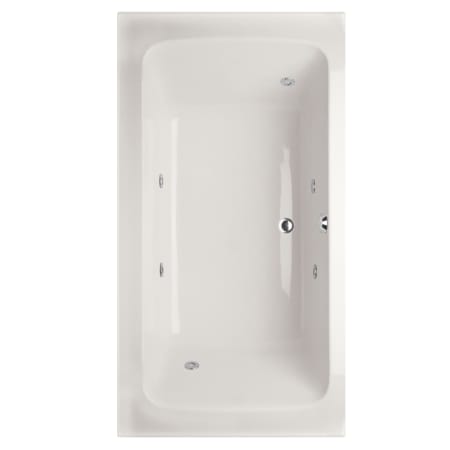 Hydrosystems Rachael 66" Drop In Acrylic Whirlpool Tub with Center Drain, Drain Assembly, and Overflow White