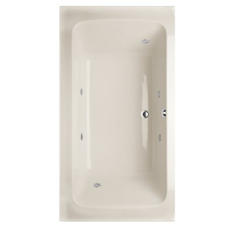 Hydrosystems Rachael 72" Drop In Acrylic Air / Whirlpool Tub with Center Drain, Drain Assembly, and Overflow White