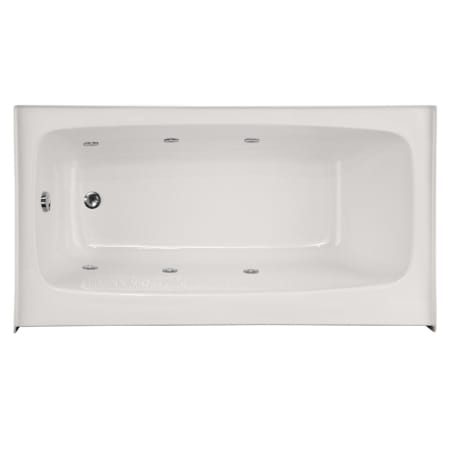 Hydrosystems Regan 60" Three Wall Alcove Acrylic Whirlpool Tub with Left Drain, and Overflow White