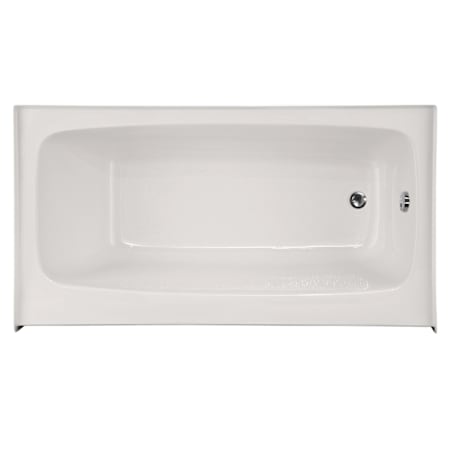 Hydrosystems Regan 66" Three Wall Alcove Acrylic Air Tub with Right Drain, and Overflow White