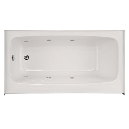 Hydrosystems Regan 66" Three Wall Alcove Acrylic Whirlpool Tub with Left Drain, and Overflow White