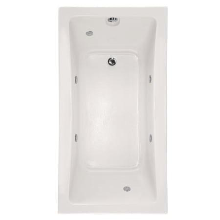 Hydrosystems Rosemarie 60" Drop In Acrylic Air / Whirlpool Tub with Reversible Drain, Drain Assembly, and Overflow White