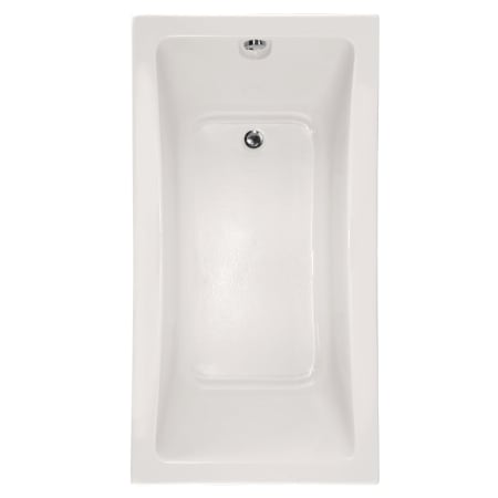 Hydrosystems Rosemarie 60" Drop In Acrylic Soaking Tub with Reversible Drain, Drain Assembly, and Overflow White