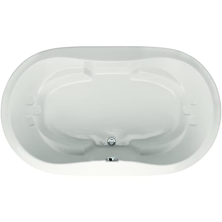 Hydrosystems Savannah 66" Drop In Acrylic Air Tub with Center Drain, Drain Assembly, and Overflow White