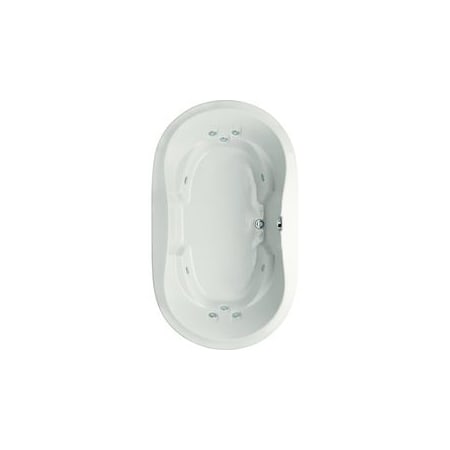 Hydrosystems Savannah 66" Drop In Acrylic Whirlpool Tub with Center Drain, Drain Assembly, and Overflow Bone