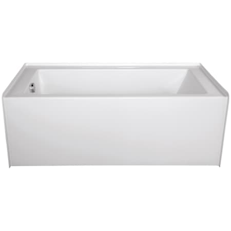 Hydrosystems Shannon 60" Three Wall Alcove Acrylic Soaking Tub with Left Drain, and Overflow White